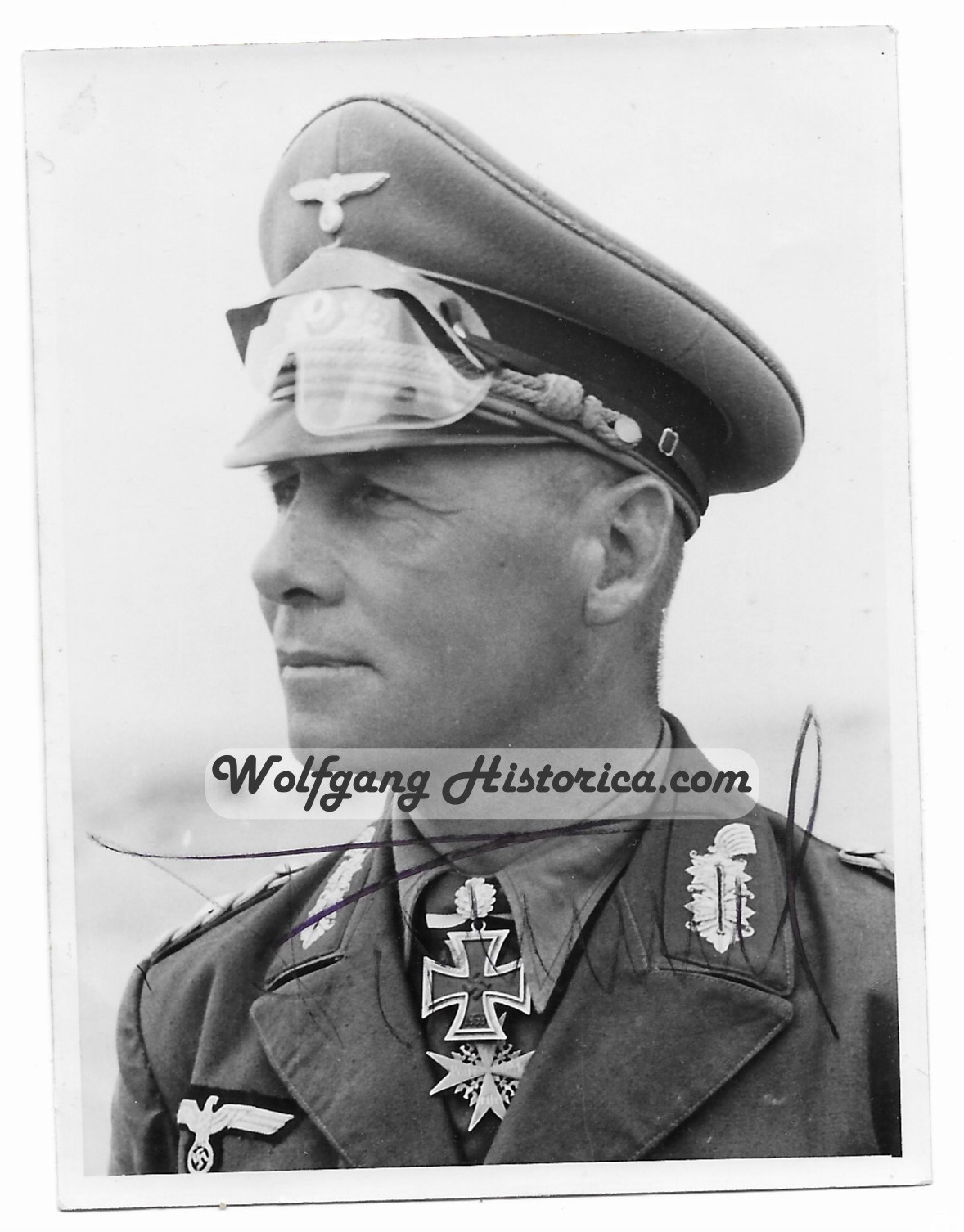 Wartime Signed Photograph Of Generalfeldmarschall Erwin Rommel
