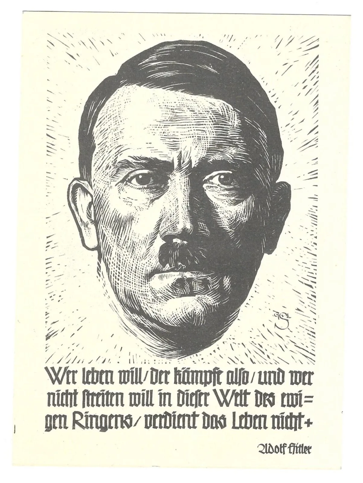 Adolf Hitler with Slogan - Image 1