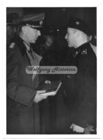 Panzermann with Windhund Cap Badge and General Schubert