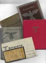 Set of Wehrpass, Parteibuch, Reisepass - NSDAP Ortsgruppe Lissabon