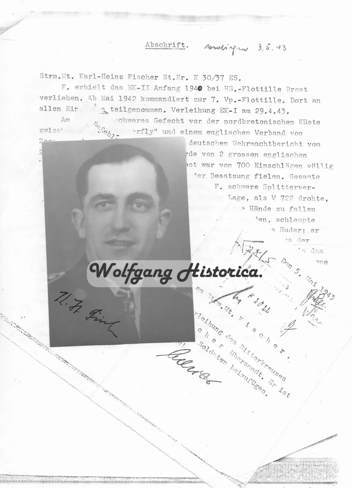 PS106 - Karl-Heinz Fischer Karl-Heinz Fischer - Vorpostenboot 722 - Image 1