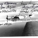 7x Luftwaffe Knight's Cross Holder Signed Image of Bf109