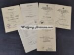 5x Award Documents Grenadier-Regiment 279 (Officer & DKIG Holder)