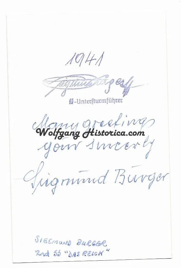 Siegmund Burger - "Westland" - 5. SS-Panzer-Division "Wiking" - Image 2