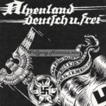 NSKK Postcard "Alpenland Deutsch u. Frei, Untergruppe Alpenland West"