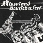 NSKK Postcard "Alpenland Deutsch u. Frei, Untergruppe Alpenland West"