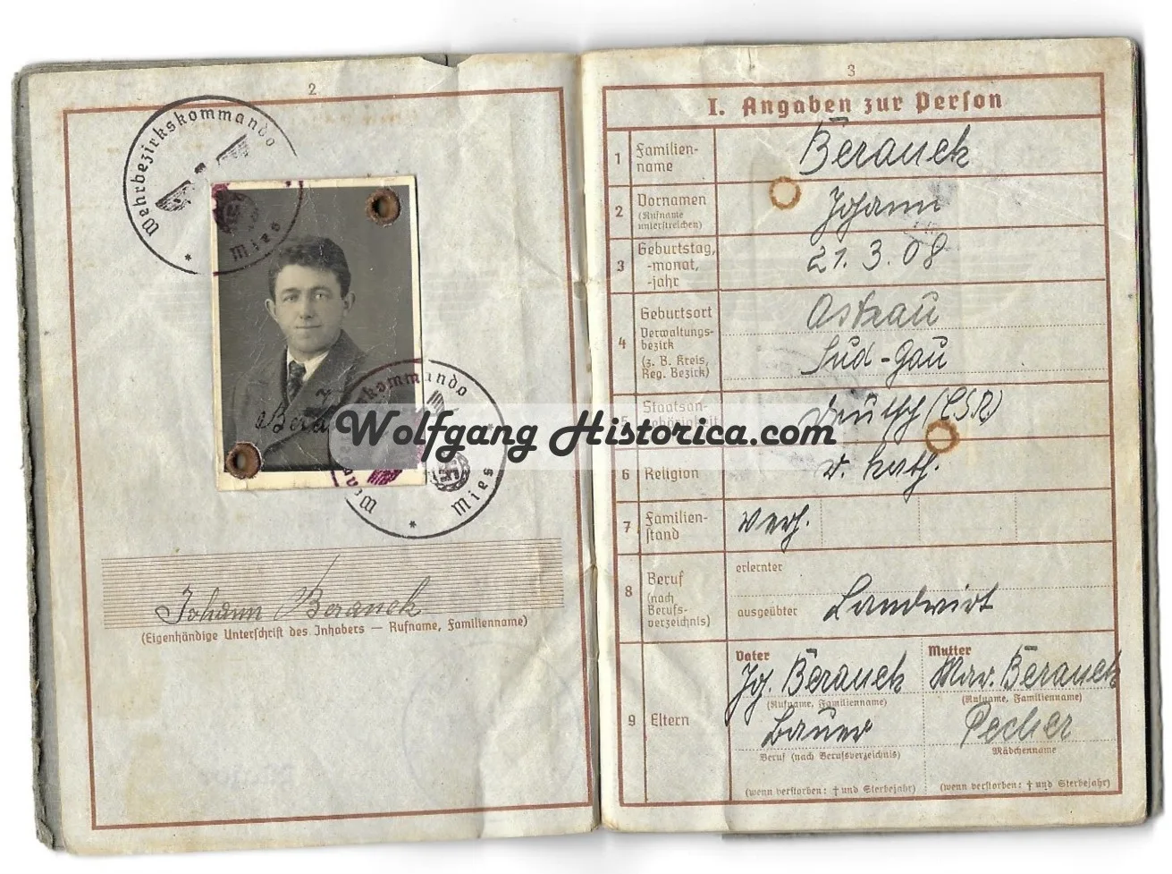 Wehrpass - Heeres-Küsten-Artillerie-Abteilung 448 (Norway) - Image 1