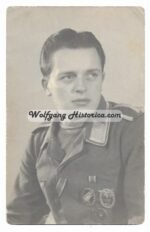 Fallschirmjäger wearing Paratrooper Badge + Luftwaffe Ground Assault Badge and Wound Badge - Image 2