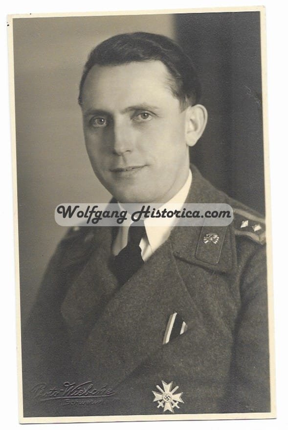 F118 - StuG Portrait Sturmgeschütz Oberfeldwebel wearing the War Merit Cross 1st Class - Image 1