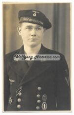 Kriegsmarine Sailor wearing the Spanienkreuz and Minensucherabzeichen - Image 2