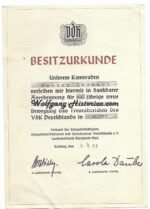Wound Badge in Black Award Document - Musikkorps Inf.Rgt. 36 - Image 3