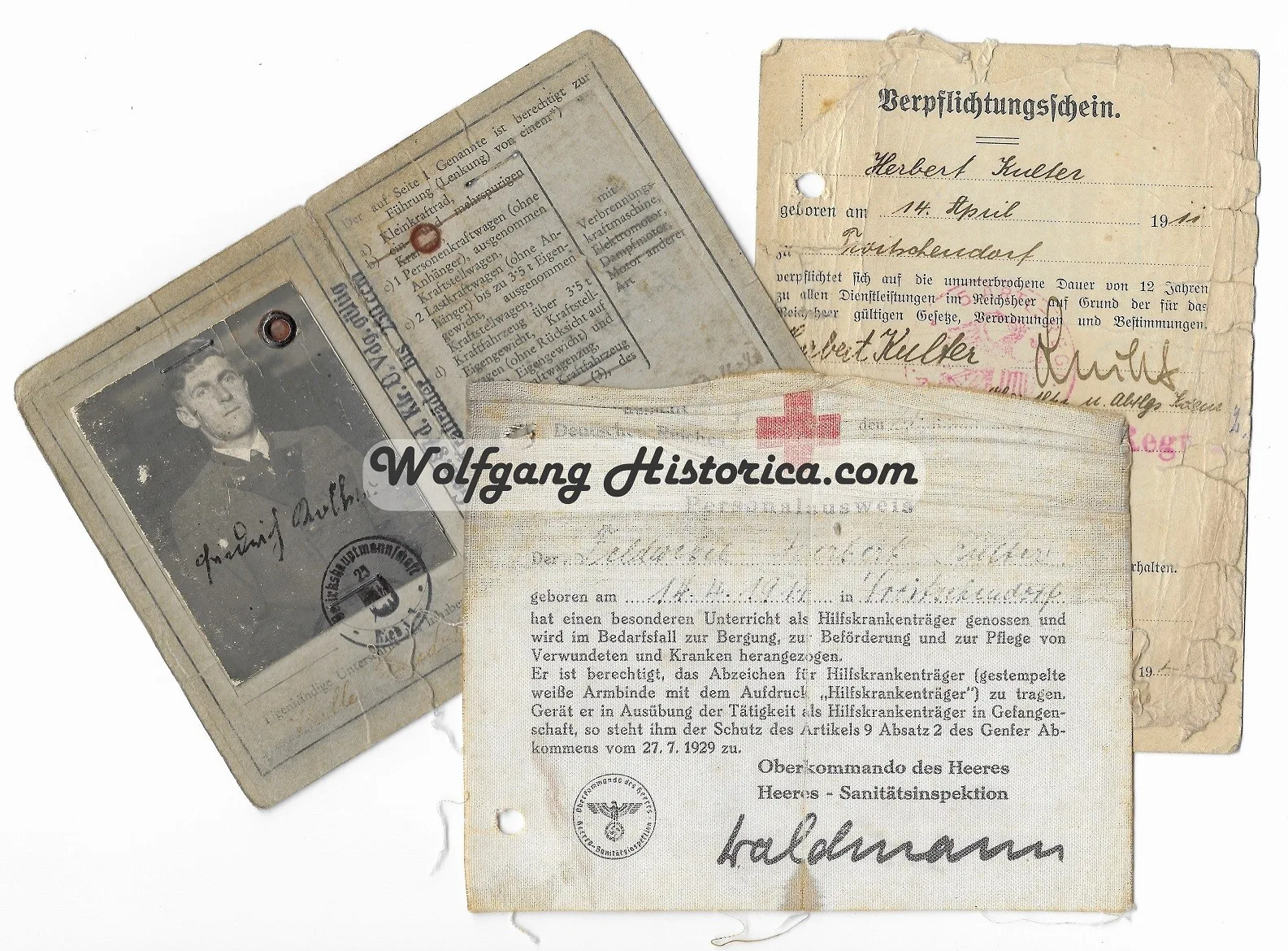 Wound Badge in Black Award Document - Musikkorps Inf.Rgt. 36 - Image 2