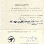 War Merit Cross 2nd Class Award Document - Vet.Komp.248 (161.Inf.Div.)