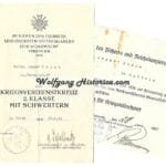 War Merit Cross 2nd Class Award Document - Gren.Rgt.67 (23.Inf.Div.)