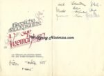 Wedding Congratulations - Signed by Division-Staff (246. VGD, Battle of the Bulge)
