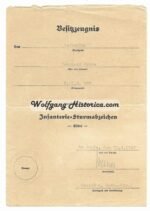 4x Award Documents: Iron Cross 2nd Class, Infantry Assault Badge, Wound Badge & Ostmedaille (Inf.Rgt.398) - Image 2