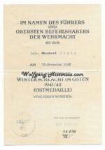 4x Award Documents: Iron Cross 2nd Class, Infantry Assault Badge, Wound Badge & Ostmedaille (Inf.Rgt.398) - Image 3