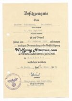 2x Award Documents: Iron Cross 2nd Class & Black Wound Badge (Inf.Rgt.612) - Image 3