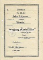 2x Award Documents: Iron Cross 2nd Class & Black Wound Badge (Inf.Rgt.612) - Image 4