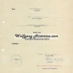 Panzer Assault Badge Award Document - Schützen-Regiment 69 (10.Pz.Div.) (Ferdinand Schaal Signed!)