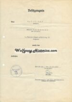 5x Award Documents: Panzerjäger-Abteilung 53 (5. Panzer-Division) - Image 2