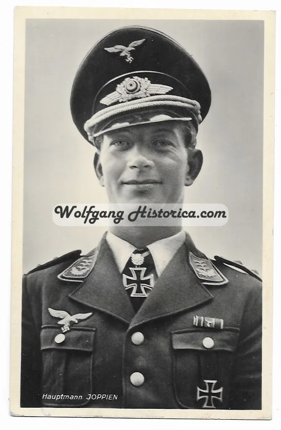 F189 - Hauptmann Joppien - 1 Hermann-Friedrich Joppien - Hoffmann Postcard (Nr. 1522) - Image 1