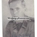 Unknown Veteran of the Waffen-SS – Postwar Signature