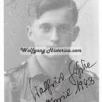 Unknown Veteran of the Waffen-SS - Postwar Signature