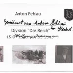 Anton Fehlau - 2. SS-Panzer-Division "Das Reich"