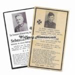 Jäger-Regiment 204 (97. Jäger-Division) Death Cards (2x)