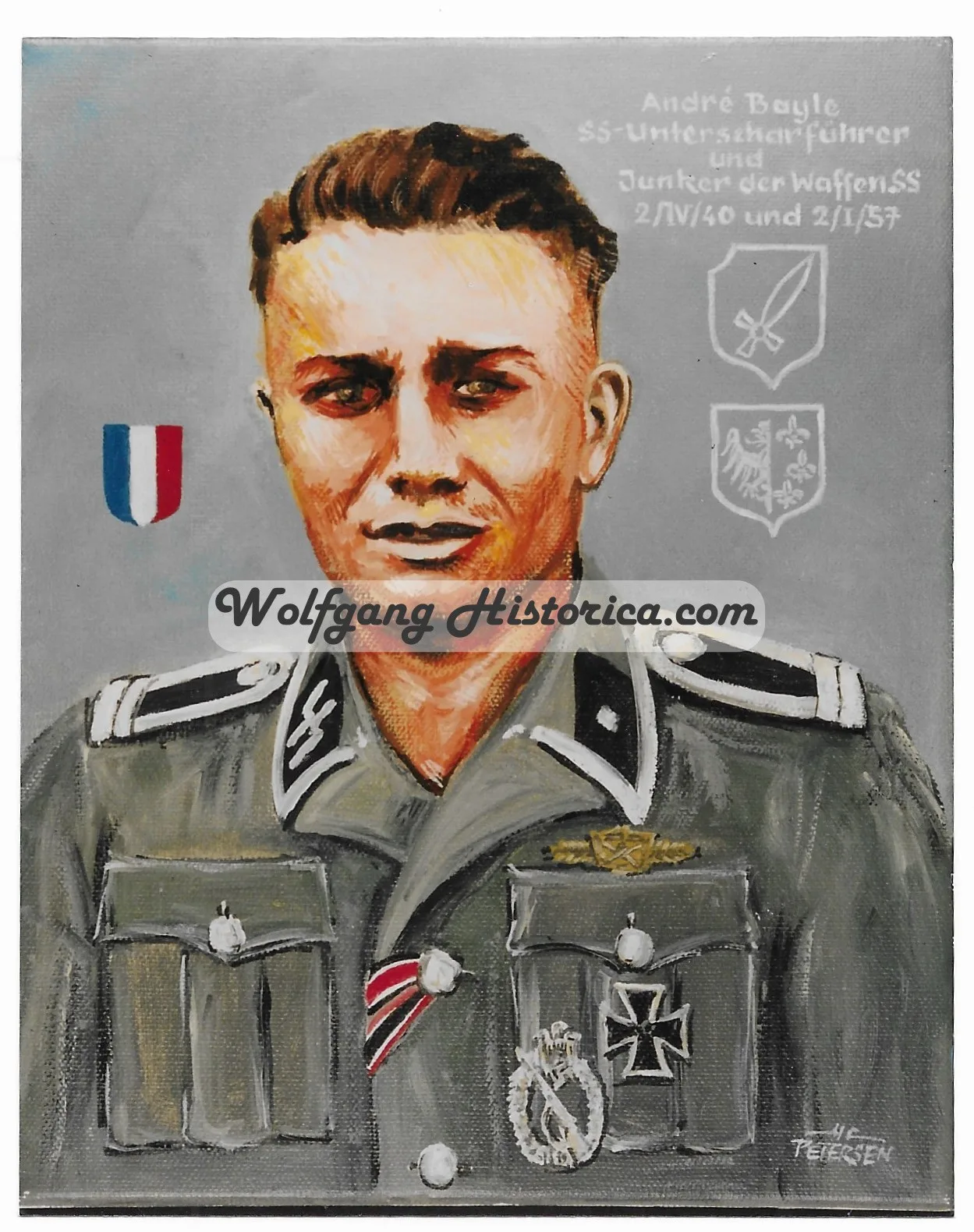 PS805 - Andre Bayle - 1 André Bayle – 33. Waffen-Grenadier-Division der SS “Charlemagne” (French Volunteer) - Image 1