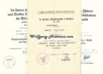 3x Award Documents of Luftwaffe Officer (rum. Kreuzzug, KVK1+KVK2)