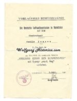 3x Award Documents of Luftwaffe Officer (rum. Kreuzzug, KVK1+KVK2) - Image 4