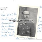 Werner Ziegler - Grenadier-Regiment 186 (Swords)