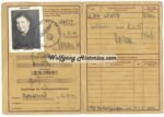 Dienst-Ausweis Reichsarbeitsdienst - Female serving with Flakscheinwerfer-Abteilung 3380