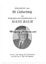 Hans Baur – Personal Pilot of Adolf Hitler