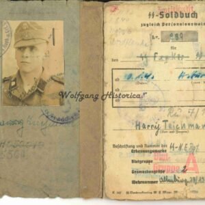 Soldbuch: SS-Gebirgsjäger-Regiment 11 "Reinhard Heydrich" (Gebirgskampfschule Predazzo)