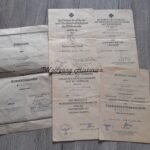 5x Award Documents: Grenadier-Regiment 321 (197.Inf.Div.) (DKIG-Holder!)
