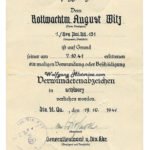 Wound Badge in Black Award Document – Reserve-Polizei-Bataillon 131 (403. Sicherungs-Division)