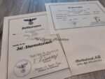 2x Award Documents: Wound Badge, Infantry Assault Badge & DKIG Congratulations Card (DKIG-Holder!) - Image 2