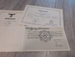 2x Award Documents: Wound Badge, Infantry Assault Badge & DKIG Congratulations Card (DKIG-Holder!) - Image 3