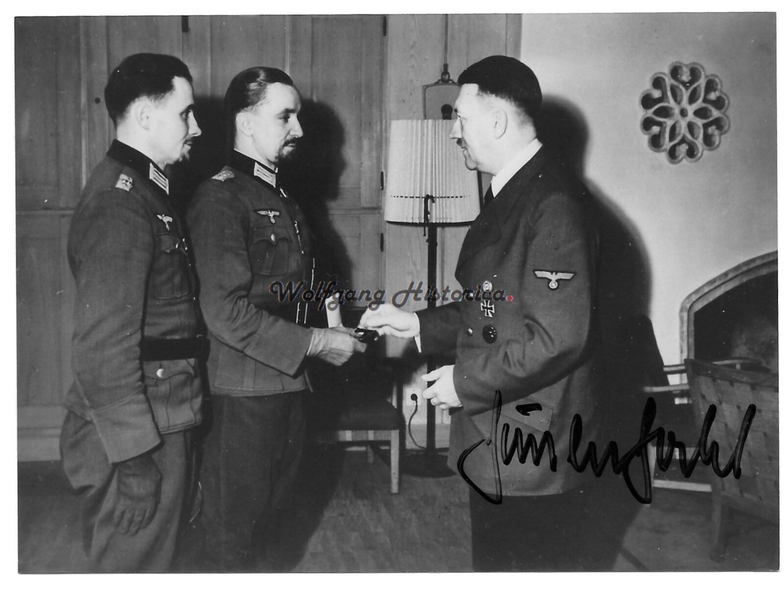 PS1465 - Gunter Goebel Günter Goebel - Infanterie-Regiment 208 & Kampfgruppe Goebel (Stalingrad) (Oakleaves) - Image 1