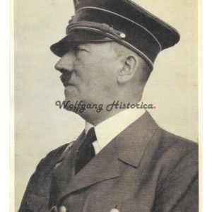 Adolf Hitler Postcard - Stamps Boxing & Reichsstrassensammlung