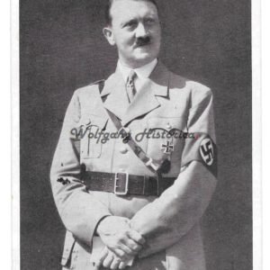 Adolf Hitler Postcard - Graz Stamp