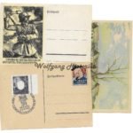 4x Third Reich Postcard lot