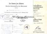 Kriegsverdienstkreuz 2. Klasse & Sudetenland Medal Award docs - Image 2