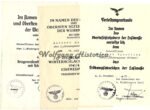 3x Award docs: Flak-Regiment 291 (6.Flak-Div.)