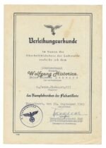 Grouping: 5x Award Docs & Photos - Flak Officer - Image 7