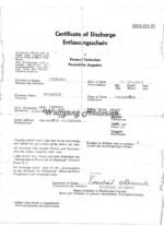 2x Awards Docs: War Merit Cross 2nd Class & Drivers Proficiency (19.Pz.Div.) - Image 4