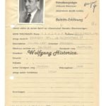 GdR Membership Application of Wilhelm-August Vielwerth – Infanterie-Regiment 87 (RK)